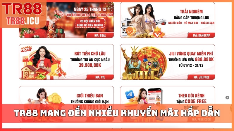 TR88 mang đến nhiều khuyến mãi hấp dẫn