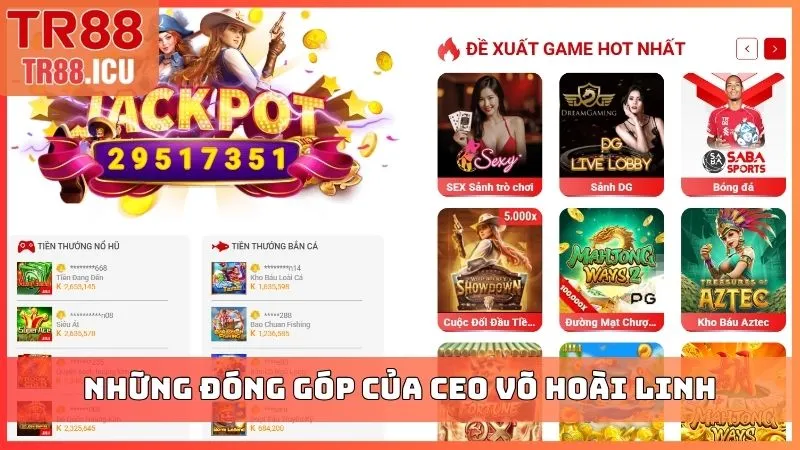 Những đóng góp của CEO Võ Hoài Linh